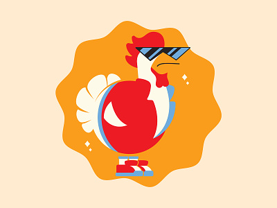 Chick Magnet chicken hip illustration illustrator magnet the creative pain vector