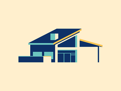 Simple House branding house illustration illustrator the creative pain vector