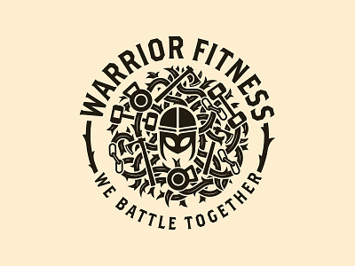 Warrior Fitness gym illustration illustrator the creative pain vector viking warrior fitness weights