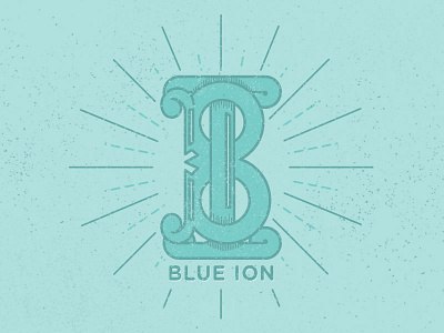 Blue Ion Legacy badge design graphic icons illustration illustrator line simple vector