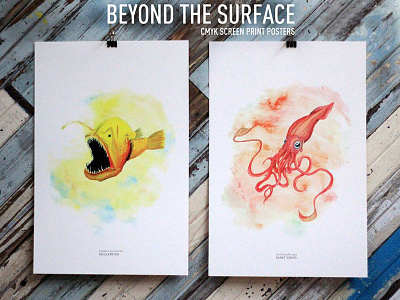 Beauty Beyond The Surface Prints brush color illustration photoshop screenprint texture watercolor