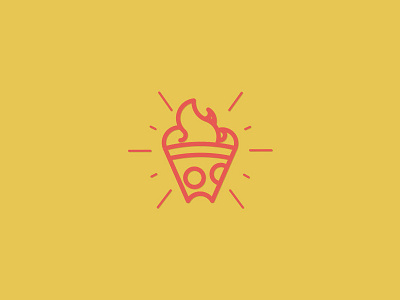 Pizza Glory badges branding flat food icons illustration illustrator lines logos pizza vector