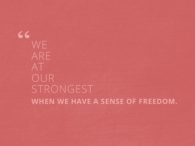 "we are at our strongest" flat fonts ps quotes simple type