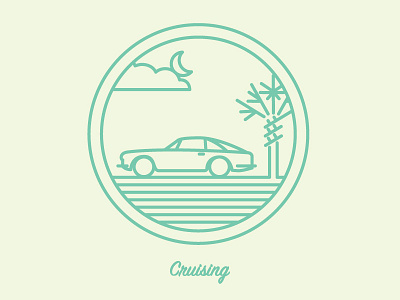 Cruising badges branding flat icons illustration illustrator lines logos vector
