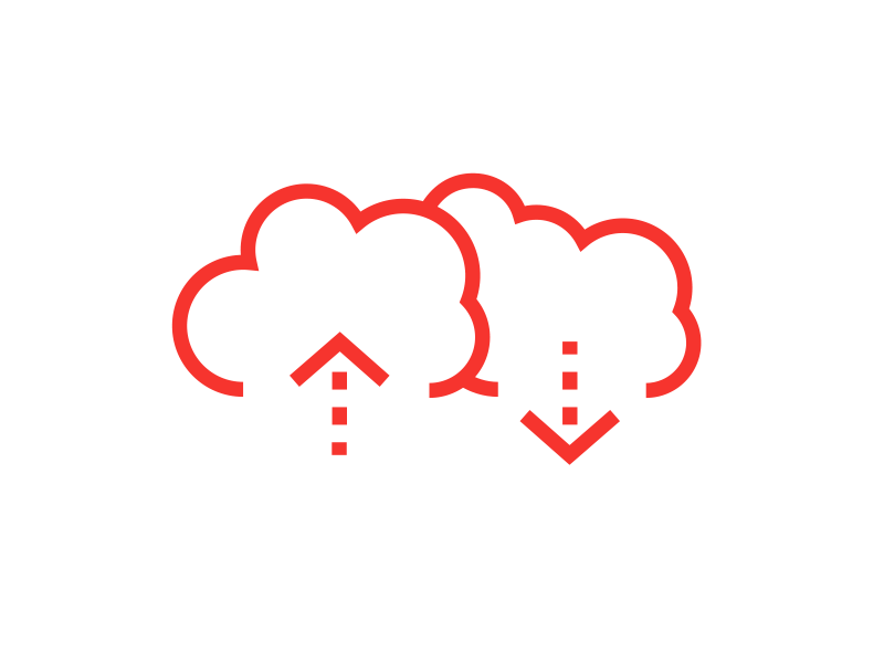 What goes up animation cloud flat icons illustration illustrator lines logos motion simple up vector