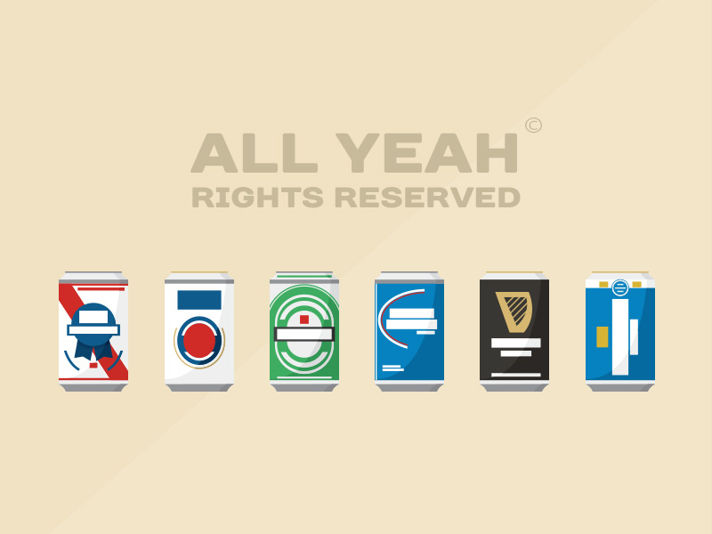 All Yeah Rights Reserved © flat simple minimal drinks water cans beer vector beach icon