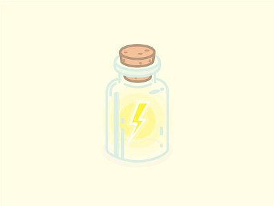 Lightning In A Bottle bottle create illustrator lightning potential thick lines vector