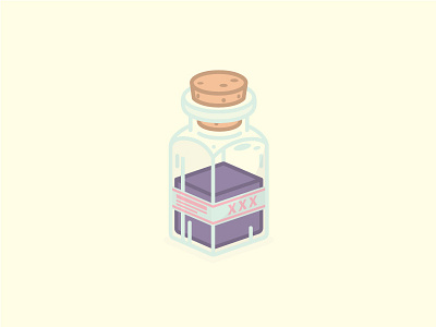 The Anti Drug bottle create medicine meds the cure thick lines vector