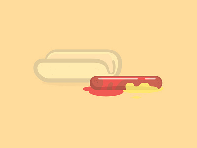 Food Misfortune assembly line create dawgs food hot dogs summer thick lines vector