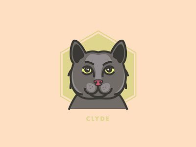 Clyde the cat cats clyde pets vector