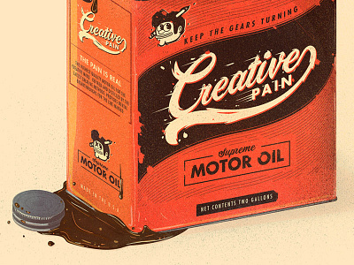 Creative Pain motor oil cars creative pain gears moto motor oil motorcycles oil