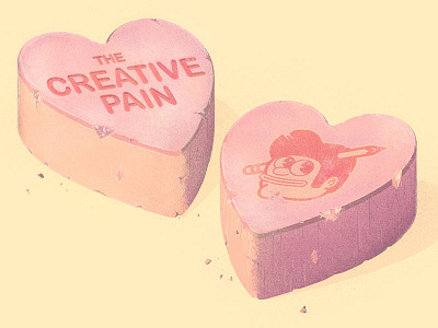 The Creative Pain candy hearts