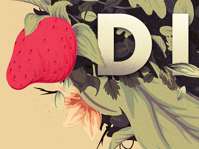 Getting green green illustrator leafs poster strawberries vector vegetables
