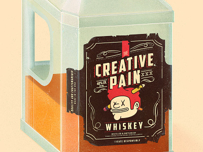 The Creative Pain Whiskey booze drinks scotch sketch wacom whiskey