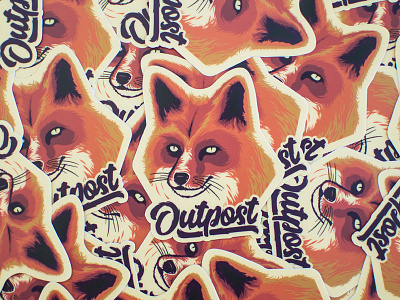 Let's get foxy!!!! foxy outpost sticker mule stickers