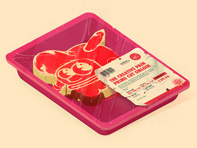 The Creative Pain Prime Sirloin food illustration meat rare steak the creative pain