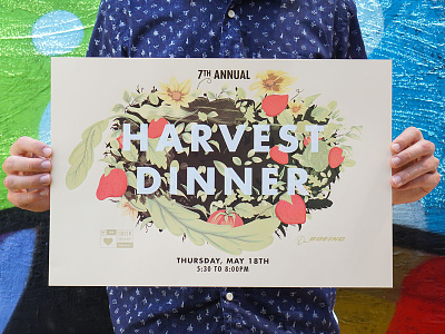Harvest Dinner screen-print