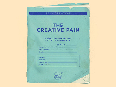 The Creative pain blue book blue books education exam test the creative pain