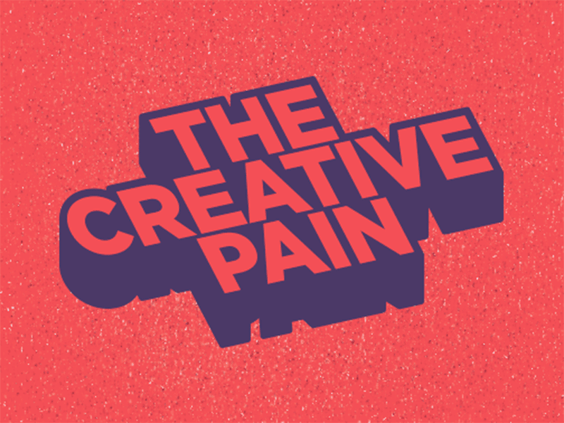 The Creative Pain!! custom hand drawn letters markers the creative pain type