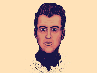 Josh Homme faces fame heads illustration queens of the stone age