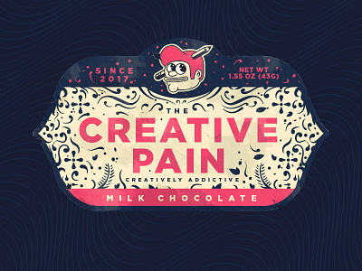 TCP Milk Chocolate label candy chocolate food label milk chocolate packaging pain the creative pain wrapper