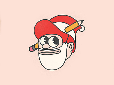 Late Santa christmas create design explode pencil head santa shirts the creative pain