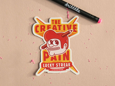 Lucky Streak | Stickers custom dribbble grass green hand drawn lights plants shrub stickers the creative pain trees