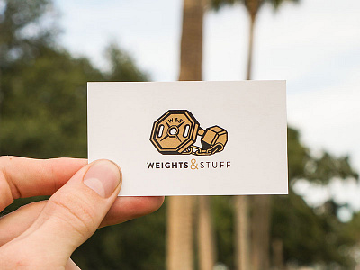 Weight & Stuff Logo chains fitness icon iron lift logo mark pump stuff weights working out