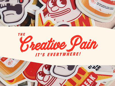 Tcp Stickers bags branding create design explode merch pencil head shirts sticker mule the creative pain