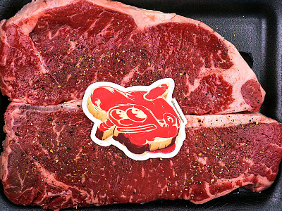 Tasty stickers food grilling steaks stickermule stickers the creative pain