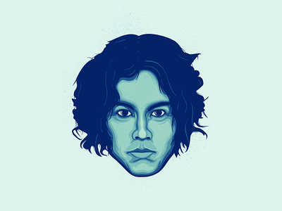 Jack White faces illustrations jack jack white music the white stripes third man records