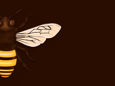 Bee-better bee bugs golden hair honey icon illustration logo pollen