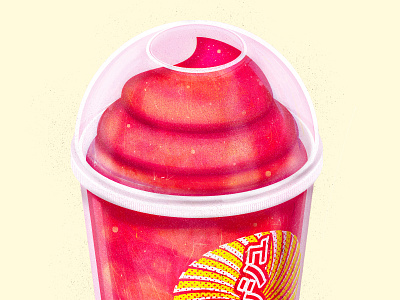 Slurpee...kinda food icee illustration illustrator japanese simple slurpee the creative pain vector