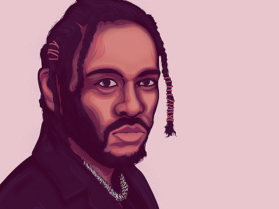 Kendrick Lamar design flat illustration illustrator kendrick kendrick lamar music rap simple vector