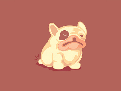 Lil Frenchie bull dog french bulldog frenchie icon lil frenchie pets simple vector