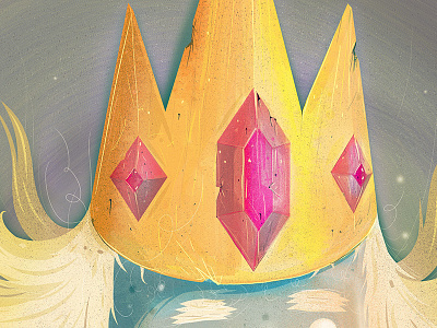 The king is here adventure time cartoonnetwork fin ice ice cream sandwich ice king magic tv wizard