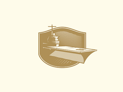 Ship Icon badge boats charleston gold icon lines logo patriot ships
