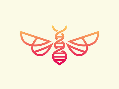 Bee-N-A bee create design dna doctor hospital icons illustration illustrator logo medical vector waggle