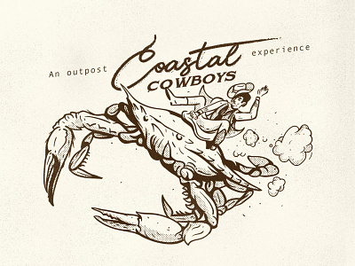 Coastal Cowboy charleston coastal cowboy crab halftones illustrator nature ocean wildlife