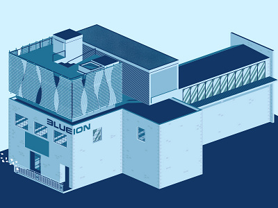 Welcome to Blue Ion buildings charleston design illustration illustrator isometric vector