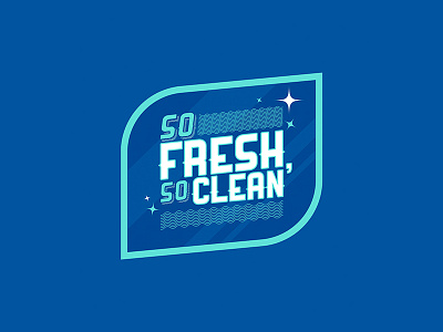 So Fresh, So Clean branding clean design flat fresh icons illustration illustrator lines logo simple typography vector