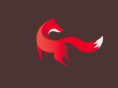 Fox #6 branding design fox gradiant icons illustration illustrator lines nature simple vector