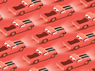Traffic Jam branding classic cars design driving el camino illustration illustrator logo muscle car simple vector