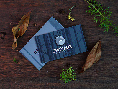 Gray Fox strategic biz cards branding businesscard fox icons illustration illustrator logo moo nature print type design typography vector