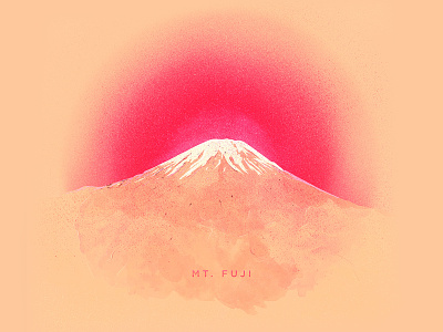Mt. Fuji branding illustrator japan japanese culture mt fuji travel