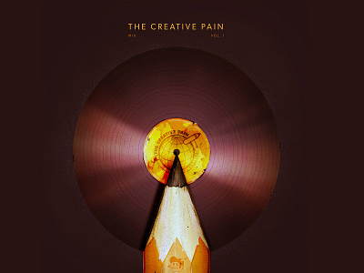 TCP mix tape vol.1 cover art illustration illustrator mixtape records the creative pain typography vector vinyl