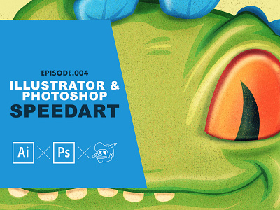 Reptar speedart design icons illustration illustrator process reptar rugrats the creative pain tutorial vector