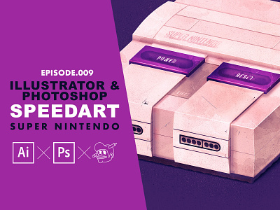 Super Nintendo Speedart [Adobe Illustrator & Photoshop]