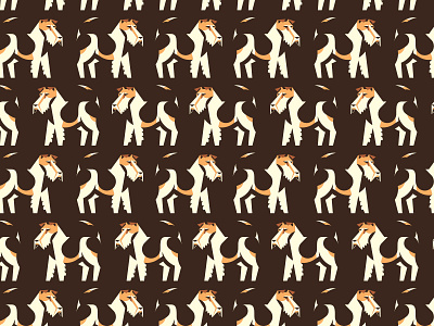 Terrier pattern dogs flat icon icons illustration illustrator patterns terrier vector