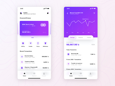 Fabble - Personal Banking Application account app app design banking app clean concept design finance app ios design minimal mobile mobile app mobile design product design ui ui ux uiux user inteface